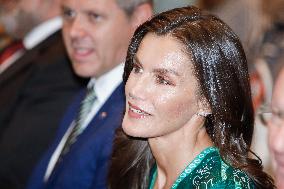 Queen Letizia At Mental Health Day Event - Madrid
