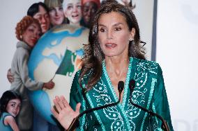 Queen Letizia At Mental Health Day Event - Madrid