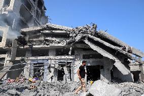 MIDEAST-GAZA CITY-CONFLICTS-AFTERMATH