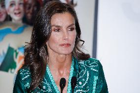 Queen Letizia At Mental Health Day Event - Madrid