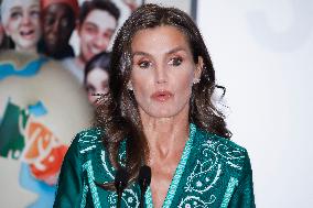 Queen Letizia At Mental Health Day Event - Madrid