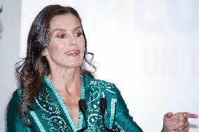 Queen Letizia At Mental Health Day Event - Madrid
