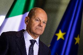 German Chancellor Scholz Meets Italian Prime Minister Meloni in Berlin, Germany