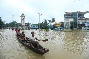 MYANMAR-BAGO-HEAVY RAIN-FLOODS