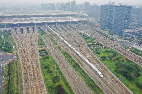 Train Run in Nanjing