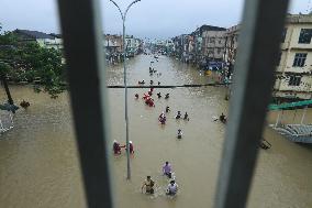 MYANMAR-BAGO-HEAVY RAIN-FLOODS