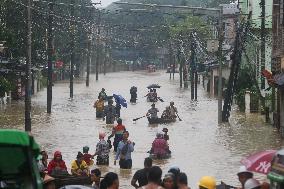 MYANMAR-BAGO-HEAVY RAIN-FLOODS