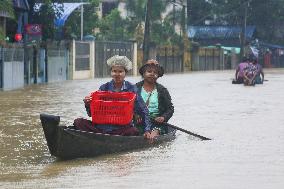 MYANMAR-BAGO-HEAVY RAIN-FLOODS