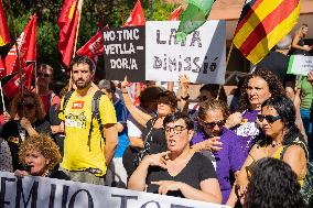 Concentration For An Inclusive School In Barcelona.