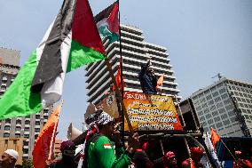 Pro-Palestinian Demonstrate Against The Palestine-Israel War