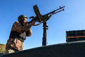 Soldiers Of The Mobile Anti-Drone Group Of The 160th Air Defense Missile Brigade Of The Ukrainian Armed Forces