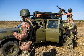 Soldiers Of The Mobile Anti-Drone Group Of The 160th Air Defense Missile Brigade Of The Ukrainian Armed Forces