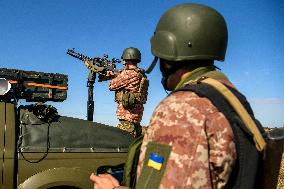 Soldiers Of The Mobile Anti-Drone Group Of The 160th Air Defense Missile Brigade Of The Ukrainian Armed Forces