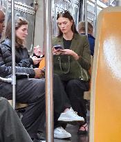 Karlie Kloss in The NYC Subway - New York