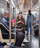 Karlie Kloss in The NYC Subway - New York