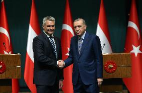 TÜRKIYE-ANKARA-PRESIDENT-AUSTRIA-CHANCELLOR-PRESS CONFERENCE