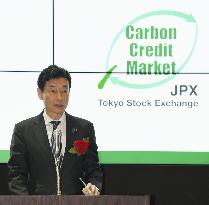 TSE launches carbon credit market