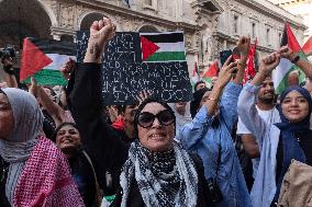 Pro-Palestinian Rally - Milan