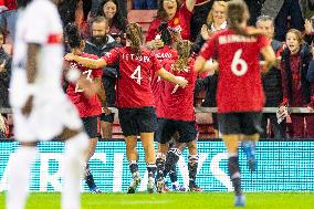 Manchester United Women v Paris Saint-Germain Feminines - UEFA Women's Champions League Qualifying Second Round