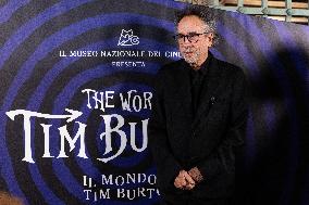 "The World Of Tim Burton" Exhibition Purple Carpet