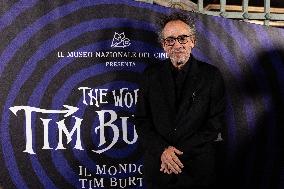 "The World Of Tim Burton" Exhibition Purple Carpet