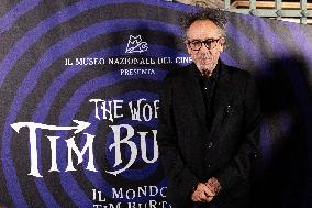 "The World Of Tim Burton" Exhibition Purple Carpet