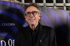 "The World Of Tim Burton" Exhibition Purple Carpet