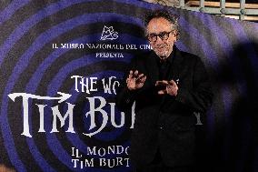 "The World Of Tim Burton" Exhibition Purple Carpet