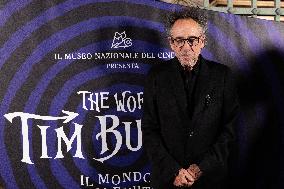 "The World Of Tim Burton" Exhibition Purple Carpet