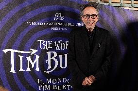 "The World Of Tim Burton" Exhibition Purple Carpet