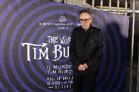 "The World Of Tim Burton" Exhibition Purple Carpet