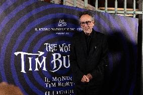 "The World Of Tim Burton" Exhibition Purple Carpet