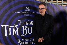 "The World Of Tim Burton" Exhibition Purple Carpet