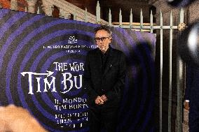 "The World Of Tim Burton" Exhibition Purple Carpet