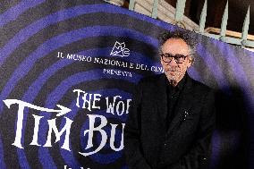 "The World Of Tim Burton" Exhibition Purple Carpet