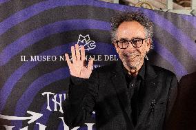 "The World Of Tim Burton" Exhibition Purple Carpet