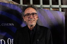 "The World Of Tim Burton" Exhibition Purple Carpet