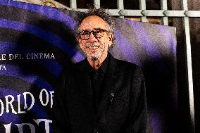 "The World Of Tim Burton" Exhibition Purple Carpet