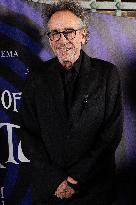 "The World Of Tim Burton" Exhibition Purple Carpet