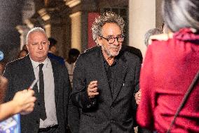 "The World Of Tim Burton" Exhibition Purple Carpet