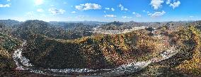 Tourists Enjoy Maple Leaves in Benxi