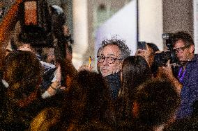 "The World Of Tim Burton" Exhibition Purple Carpet