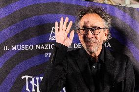 "The World Of Tim Burton" Exhibition Purple Carpet