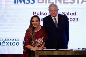 President Of Mexico, Andres Manuel Lopez Obrador Signs IMSS Wellbeing Health Plan