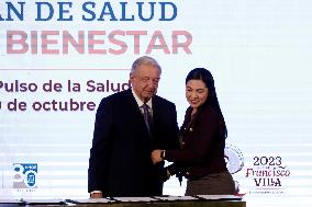 President Of Mexico, Andres Manuel Lopez Obrador Signs IMSS Wellbeing Health Plan