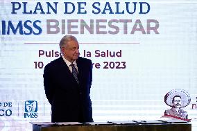 President Of Mexico, Andres Manuel Lopez Obrador Signs IMSS Wellbeing Health Plan