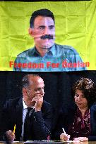 Press Conference For The Release Of Abdullah Ocalan - Paris
