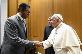 Pope Francis Meets Sultan Ahmed Al Jaber - Vatican