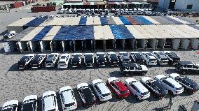 Export Vehicles at The Taicang Port in Suzhou