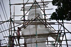 Preparation Of Durga Puja Festival In Assam